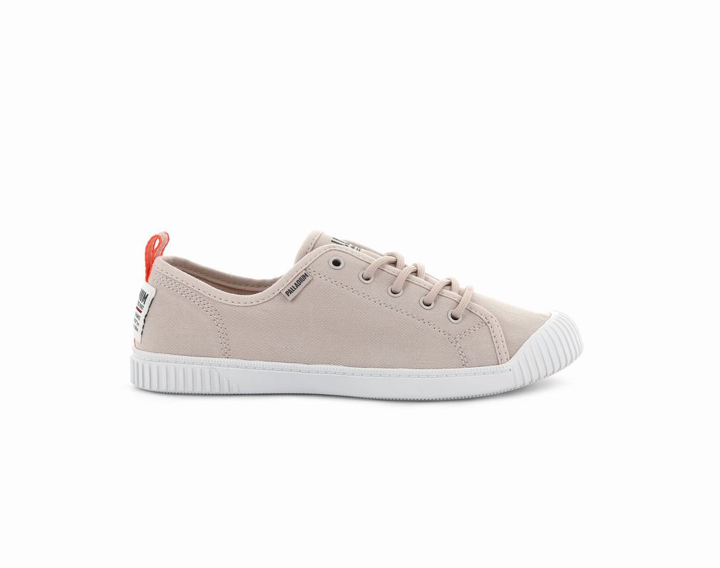 Palladium Easy Lace Canvas Womens Low Top Sneakers Beige Australia [VEXBML-803]